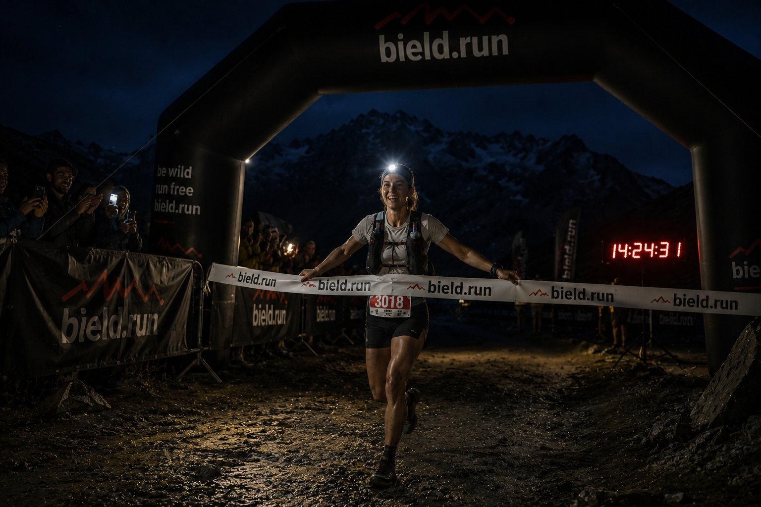 Runner crossing the finish line — the moment everything was for