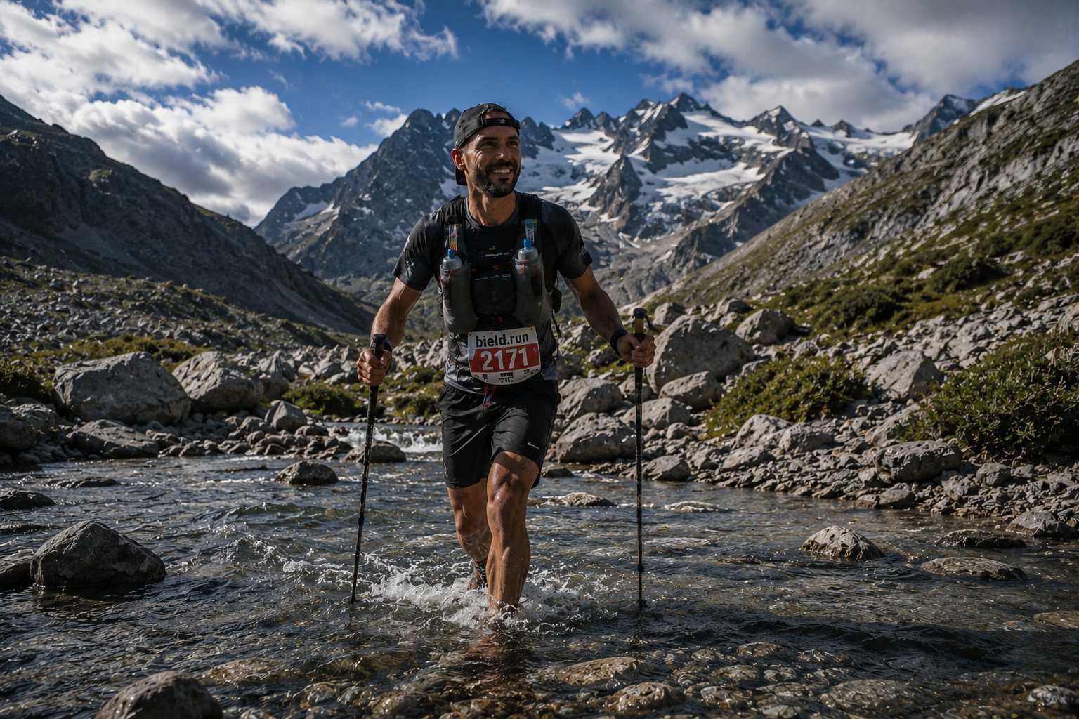 Race photo tagged to a specific GPS point on the route — a landmark checkpoint